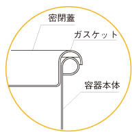 汎用大型クリップ密閉容器のガスケット