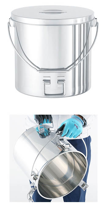 SALE／67%OFF】 日東 吊り下げ式下部取っ手付密閉容器 クリップ式 NBR 10L <br>CTBD-24 PNA 1個<br><br>   147-4467<br><br><br>