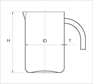 BK-SMAサニタリービーカー 製品仕様図