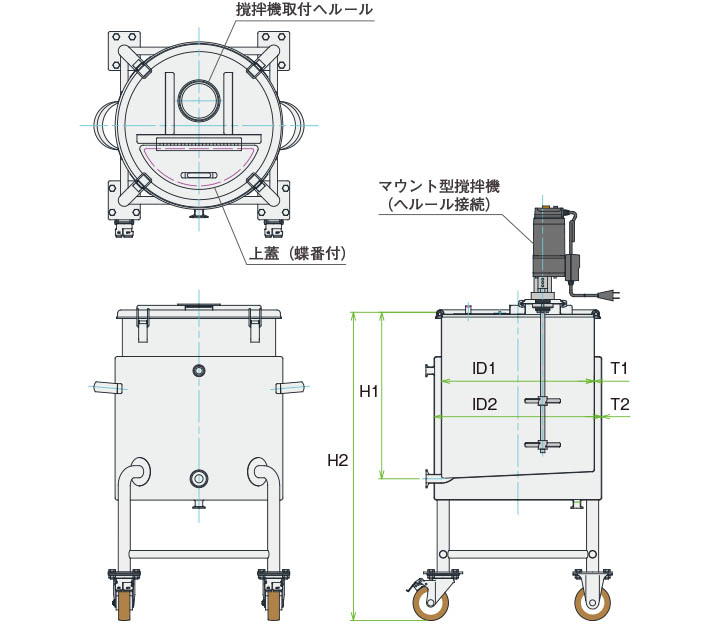 MU-KTLJ撹拌容器ユニット製品仕様図