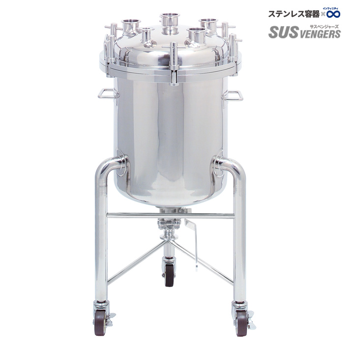 PVOL-BV 脚付フランジオープン加圧容器（タンク底ボールバルブ搭載／サニタリー仕様）