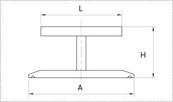 取っ手付へルールキャップHFCの製品仕様図