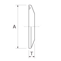 標準型ヘルールキャップ16AMDの製品仕様図