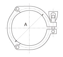 3Pクランプバンド3Kの製品仕様図