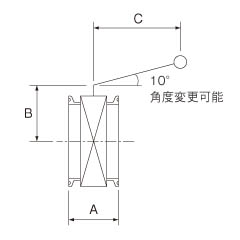 ブレット用・軽量型バタフライバルブTBの製品仕様図