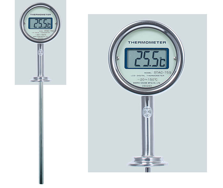 サニタリーデジタル温度計TDL75-TACの製品イメージ