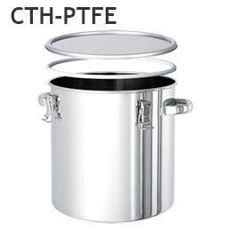PTFEガスケット付クリップ容器/CTH-PTFE-24